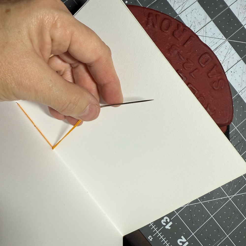 CUSTOM Made To Order Coptic Bound Art Journal. Cloth covered journal. - Picture 6 of 8